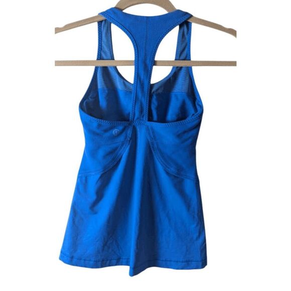 LULULEMON ATHLETICA Power Up Tank in Beaming Blue Size 2 - Picture 5 of 5
